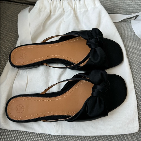 The Row April Bow Satin Slides NWT - Picture 4 of 7